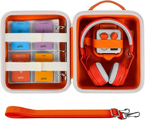 Vista 11 de casmilee Funda de viaje compatible con Yoto Mini – Reproductor de audio y música para niños, bolsa de soporte para altavoces de niños, reproduce
