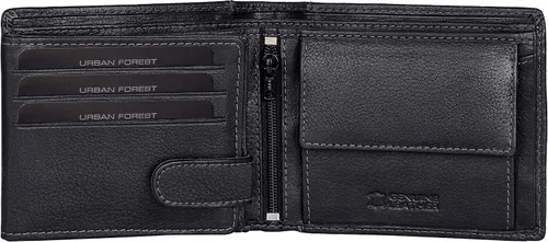 Vista 3 de Urban Forest Oliver Cartera de cuero para hombre, Negro -, Contemporáneo