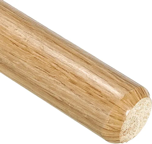 Vista 3 de PATIKIL Mango de pala de madera de 15 pulgadas, paquete de 2 manijas de pala de jardín de repuesto para palas de ojo redondo