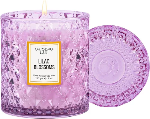 Vista 20 de Chloefu LAN Vela Perfumada Premium con Aroma a Gardenia para Hombres y Mujeres, Altamente Perfumada, 7.1 onzas 45 Horas de Larga Duración, Velas