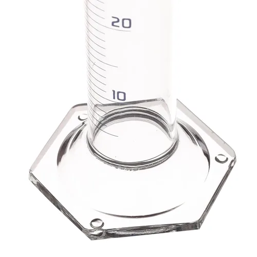 Vista 4 de EISCO Cilindro graduado, 1.7 fl oz - Tolerancia de clase B ± 0.0 fl oz Base hexagonal Azul Graduaciones Borosilicato 3.3 Glass- Eisco Labs