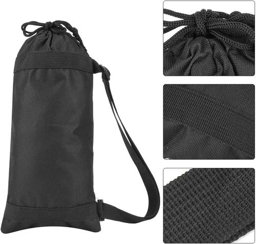 Vista 5 de Pomya Bolsa de trípode portátil para cámara, estuche de transporte Oxford para fotografía trípode y micrófono monopié, con diseño plegable para un