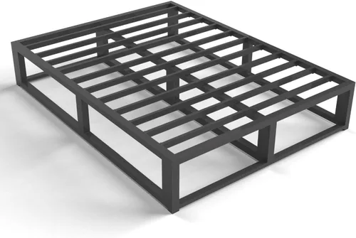 Vista 8 de Bilily Base de cama individual de 18 pulgadas con soporte de listones de acero, plataforma de metal resistente, base de colchón