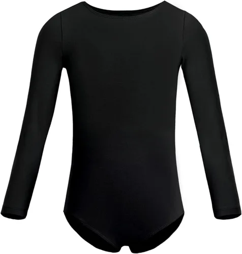 Vista 3 de FEESHOW Vestido de tutú básico de manga larga para niños y niñas con falda de malla brillante