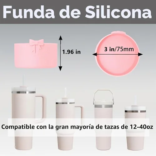 Vista 3 de Cubiertas de Pajitas con Lazo de Silicona y Botas con Lazo de Silicona Negro