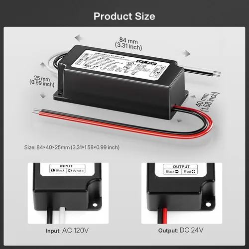 Vista 7 de REYLAX Controlador LED regulable TRIAC 24V 96W, sin parpadeo, certificado