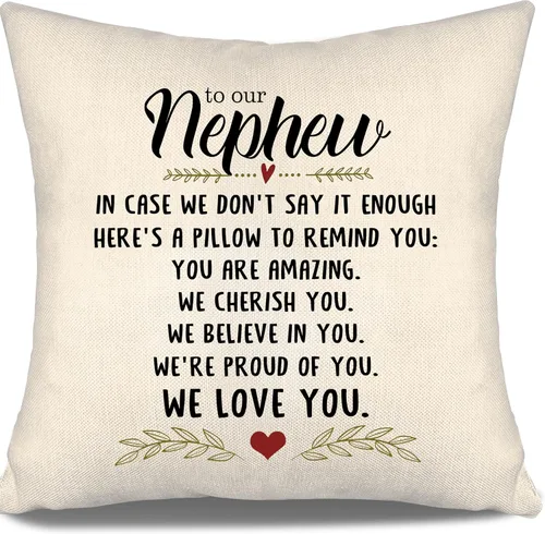 Vista 17 de En caso de que no lo diga lo suficiente aquí hay una almohada para recordarte que eres increíble, te aprecio, te quiero. Funda de almohada para tía