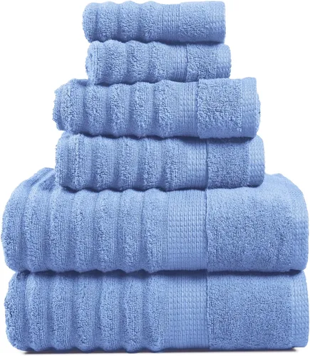 Vista 29 de Lane Linen Juego de toallas de baño de 100% algodón - Producido de manera sostenible, 18 piezas para el baño - 6 toallas de mano, 8 toallitas, 4