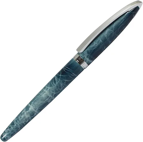 Vista 2 de XIAOYU Jinhao - Pluma estilográfica con convertidor de recarga de tinta, punta media, color azul