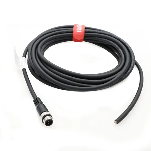 Vista 5 de M12 - Conector de sensor hembra de 8 pines para volar Cable de protección eléctrica impermeable para aplicaciones de automatización