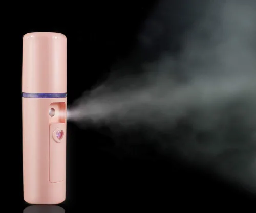 Vista 3 de Nano Facial Mister Humidificador de atomización hidratante de niebla fría vaporizador facial práctico pulverizador hidratante e hidratante para Rosa