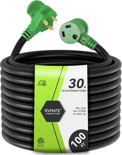 Vista 8 de RVMATE - Cable de extensión de alimentación RV de 30 amperios y 15 pies