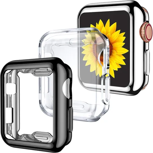 Vista 16 de GEAK - Juego de 3 fundas protectoras TPU compatibles con Apple Watch Series 11 10, protector de pantalla de 1.65 pulgadas, funda protectora completa