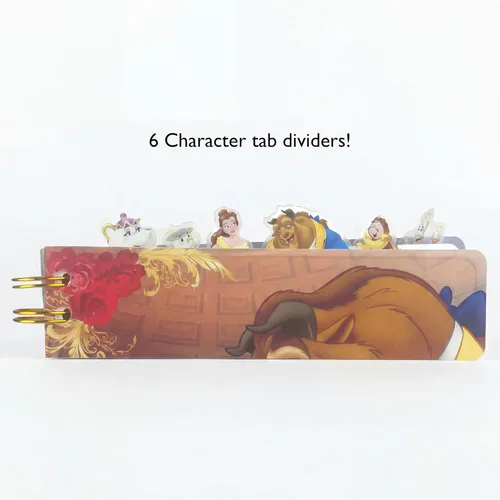 Vista 3 de Disney Beauty and The Beast Journal Notebook, Spiral Bound, 144 Lined Pages, 8 x 7 inches