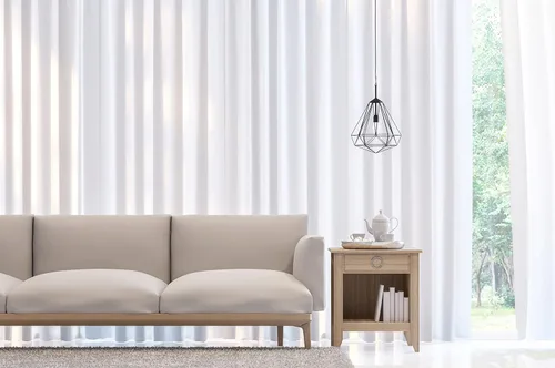 Vista 5 de Cortinas blancas de 84 pulgadas de largo, juego de 2 cortinas de algodón con pestaña trasera de pato para granja, sala de estar, dormitorio, ducha