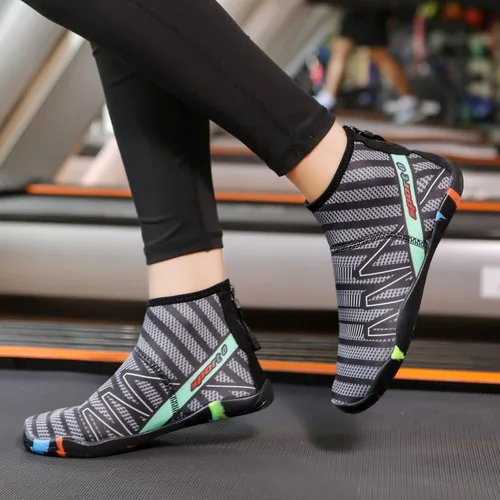 Vista 7 de Padgene Zapatos de agua de piel descalza, calcetines para hombres y mujeres, zapatos deportivos acuáticos unisex para natación, yoga, playa, correr