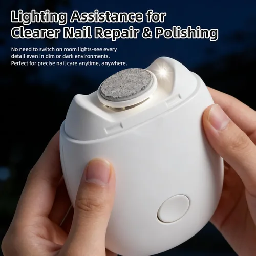 Vista 2 de Amoladora de uñas automática universal, molinillo de uñas automático, amoladoras inteligentes de uñas, bajo ruido, con luz LED y 3 velocidades