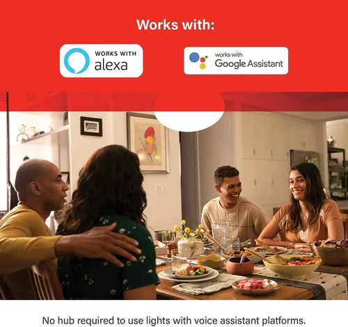 Vista 2 de Bombilla de Luz Inteligente Sengled, Bombillas de Luz WiFi que Funcionan con Google Home, No Requiere Hub, Bombilla de Luz LED Inteligente A19