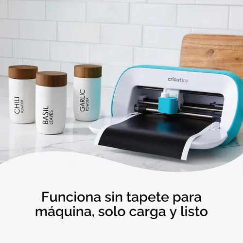 Vista 3 de Vinilo permanente inteligente Cricut Joy, Aqua - Rollo de 4 pies (5.5' x 48'), acabado mate - Compatible con la máquina Cricut Joy, corte sin