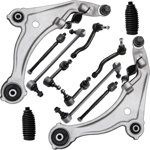 Vista 11 de Detroit Axle - Kit de extremo delantero para Hyundai Sonata XG350 XG300 Kia Optima, 2 brazos de control superiores con juntas de bola, 2 brazos