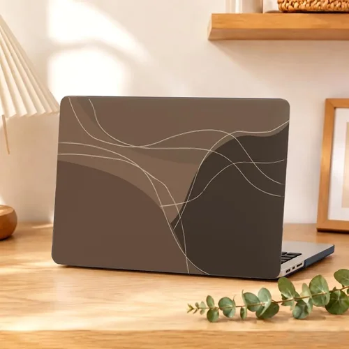 Vista 7 de Funda compatible con MacBook Air de 15 pulgadas M5 M4 M3 M2 2023 Curva de chocolate