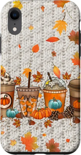 Vista 24 de iPhone 16 Acción de Gracias Otoño Hojas Otoño Calabaza Especias Funda