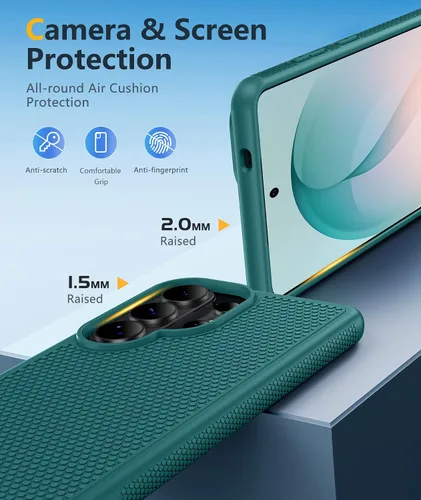 Vista 1100 de FNTCASE Funda para iPhone 17 Pro: Fundas delgadas translúcidas de color azul claro compatibles con MagSafe, protección completa de la cámara