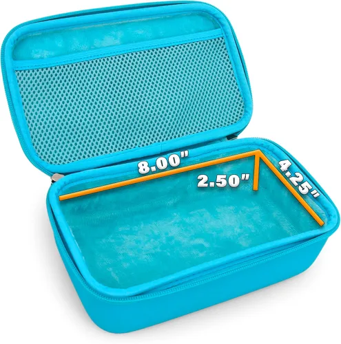 Vista 5 de CASEMATIX Funda para inhalador de asma para viajes, se adapta al espaciador de inhalador de asma con máscara adjunta, soporte para inhalador