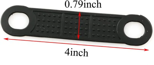 Vista 2 de 40 piezas de goma antideslizante para colgar ropa, agarres resistentes al viento, accesorios para colgar, color negro