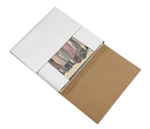 Vista 5 de BOX USA Cajas para correo medianas de 11 1/8 pulgadas de largo x 8 5/8 pulgadas de ancho x 2 pulgadas de alto, paquete de 50 cajas de cartón