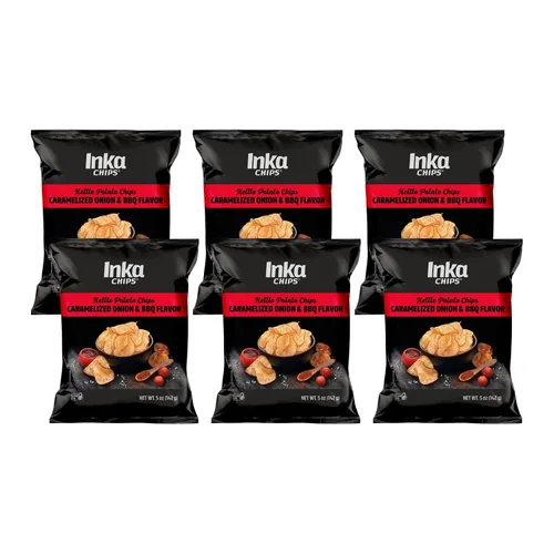 Vista 7 de Inka Crops Patatas fritas Kettle Cebolla carmelizada y barbacoa, 5 onzas (paquete de 1)