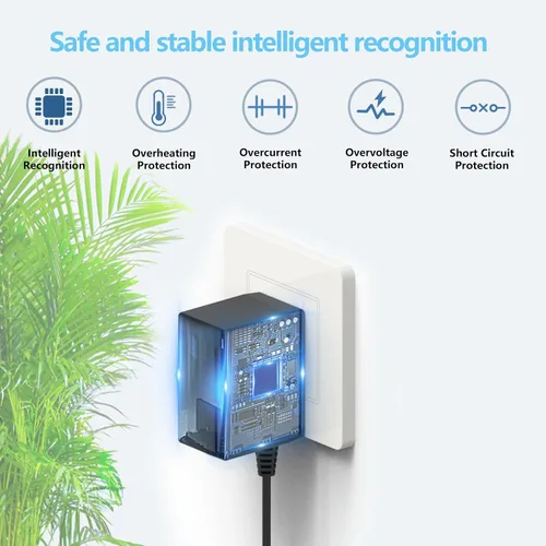 Vista 2 de Cargador rápido para Nintendo Switch, fuente de alimentación de 15 V, adaptador de alimentación de CA para interruptorinterruptor OLEDSwitch