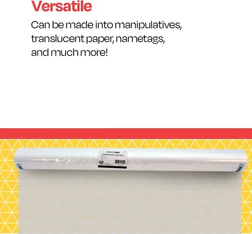 Vista 5 de School Smart - 1277258 Rollo de Película Laminadora de 1,5 Mil - 25 pulgadas x 200 pies - Núcleo de 1 pulgada