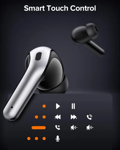 Vista 7 de TAGRY Auriculares Bluetooth Verdaderamente Inalámbricos Auriculares 60H Reproducción Pantalla LED de Energía Audífonos con Estuche de Carga Negro