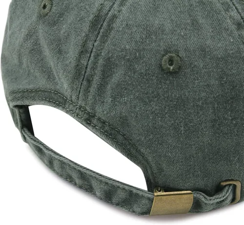Vista 3 de HH HOFNEN Gorra de béisbol de algodón de sarga lavada y desgastada, vintage, ajustable, para hombre y mujer