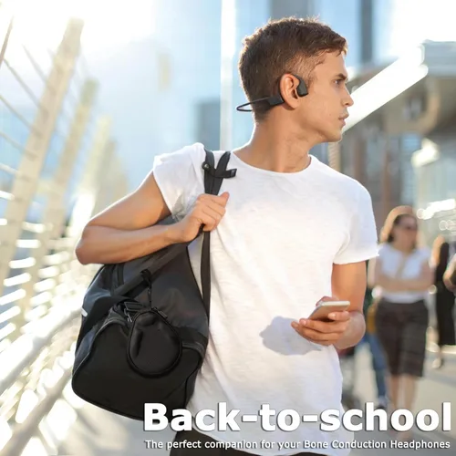 Vista 4 de Ginsco Estuche Universal de Conducción Ósea Compatible con Auriculares Deportivos de Oreja Abierta SHOKZ New OpenRun Pro 2/Pro 2