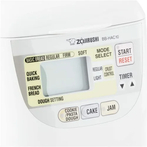 Vista 7 de Zojirushi BB-HAC10 Home Bakery panificadora programable mini de 1 libra, color blanco Bakes 1-Lb Loaves, 13-Hour Delay Timer, Quick-Bake under 2