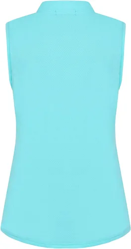 Vista 2 de Polo de golf sin mangas para mujer, camisetas deportivas ligeras para tenis
