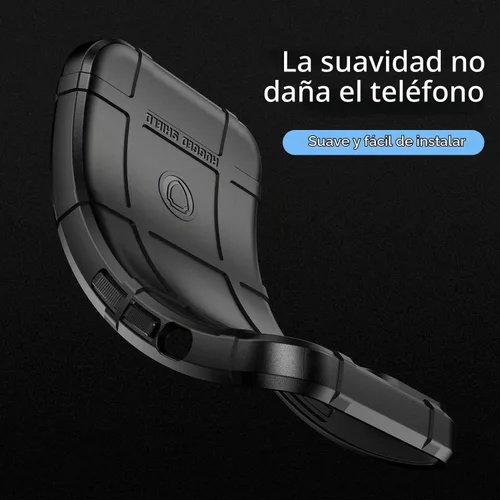 Vista 6 de CCSmall Funda para Xiaomi Redmi 10A Resistente Protección A Prueba De Negro