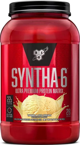 Vista 20 de BSN SYNTHA-6 - Proteína de suero en polvo, crema de piedra fría, sabor Remix de pastel de cumpleaños, caseína micelar, polvo aislado de proteína