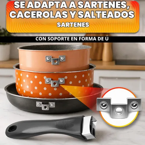 Vista 6 de Reemplazo de mango de olla – 6.1 pulgadas de baquelita de repuesto con tornillo de metal, montaje cuadrado de un solo tornillo, agarre