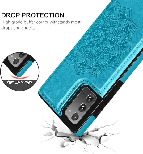 Vista 3 de BENTOBEN Funda tipo cartera para Samsung Galaxy Note 20 5G, piel sintética, resistente, resistente, a prueba de golpes, con ranuras para tarjetas