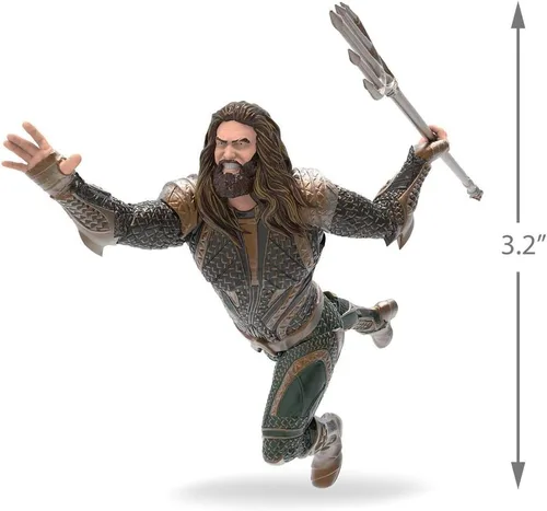 Vista 2 de Hallmark Adorno Aquaman de la Liga de la Justicia 2017