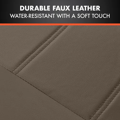 Vista 6 de Funda para asientos de polipiel premium. Cuero sintético de 9 piezas., Estándar, Beige