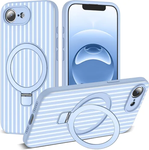 Vista 50 de SKYLMW Funda diseñada para iPhone 11 con soporte magnético invisible Compatible con Mag-Safe, a prueba de caídas de grado militar, a prueba