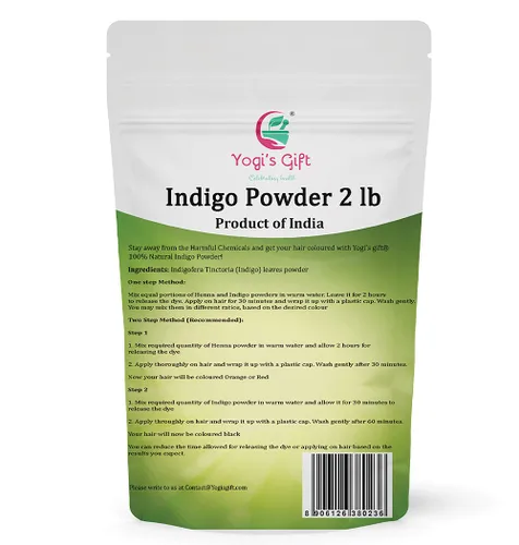 Vista 5 de Paquete múltiple Polvo de henna + polvo índigo para paquete 32 oz cada uno