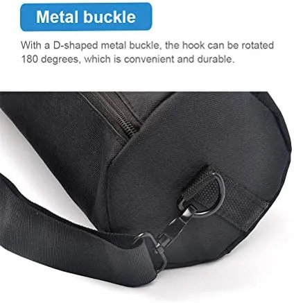 Vista 2 de Funda de transporte para trípode, bolsa de trípode resistente con correas para el hombro y asas, funda monopie multifuncional para soporte de 27.6 in