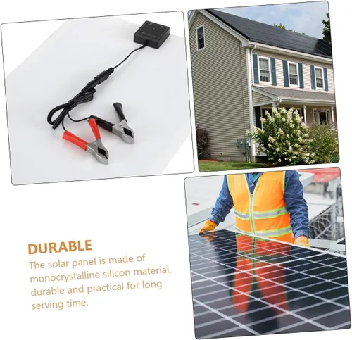 Vista 7 de BESPORTBLE Kit de panel solar portátil de CC con puertos USB duales y controlador de carga para mantenimiento de batería de barco de camping RV