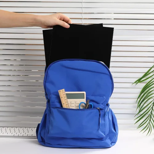 Vista 3 de Paquete de 25 carpetas de papel laminado brillante con 2 bolsillos profundos y ranura para tarjetas de visita, capacidad para 100 hojas de papel