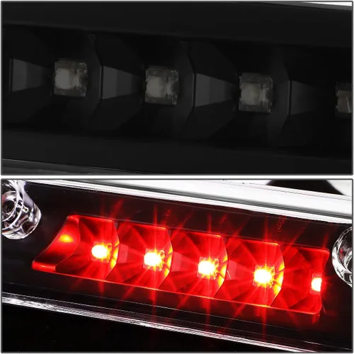 Vista 3 de DNA MOTORING 3BL-F15015-LED-BK-SM - Tercera luz de freno LED de montaje alto con carcasa negra [compatible con Ford F150 15-20 / 17-20 F250-F550 SD]